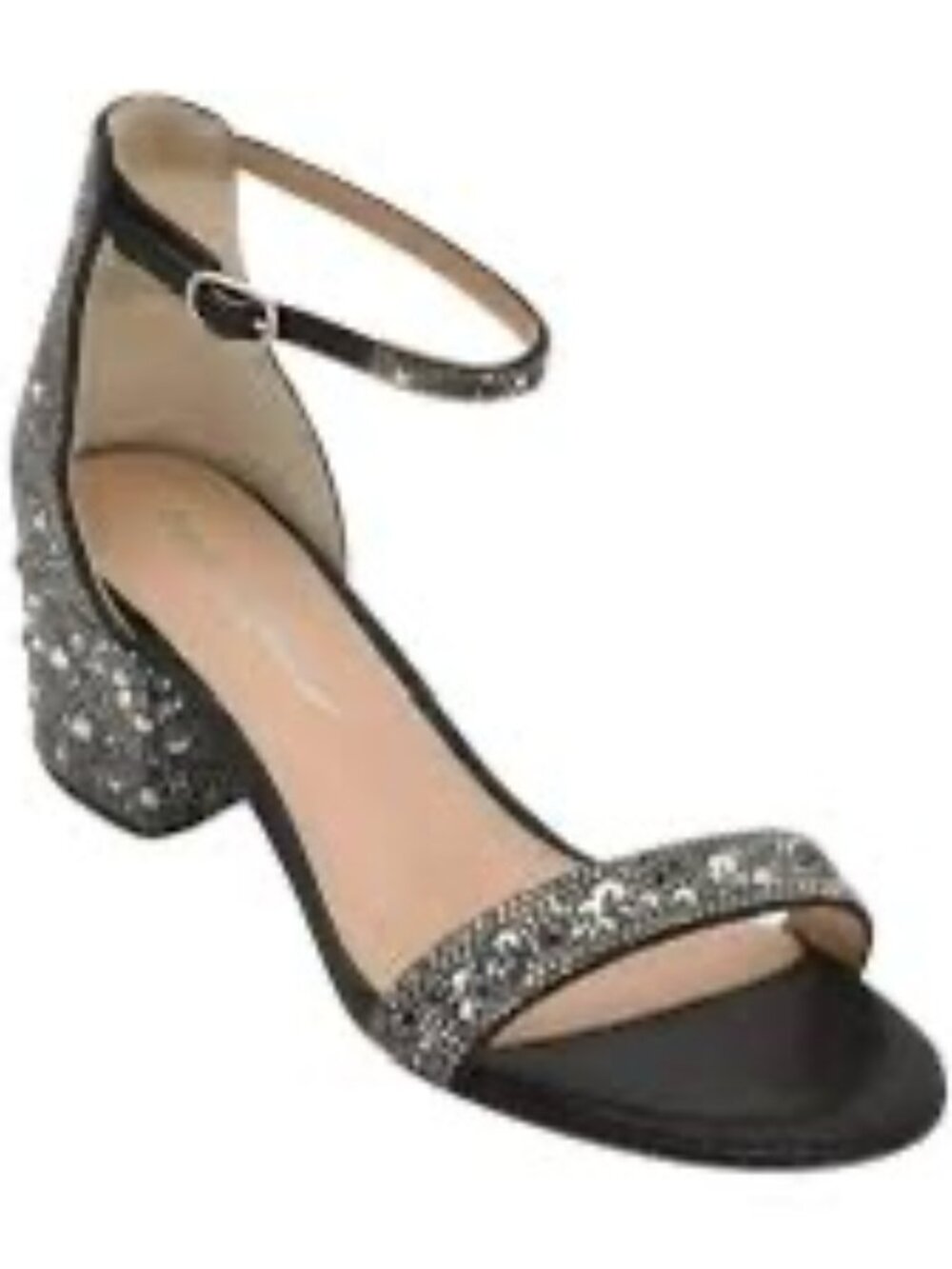 Betsey Johnson Mari Chunky Heel Sandals | Rhinestone | Size 11  - HS0423